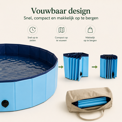 Norindo SummerSplash - Verkoelend opvouwbaar zwembad voor honden