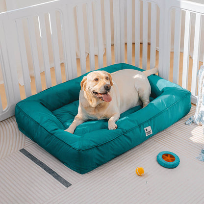 Vollständig Orthopädisches Wasserabweisendes Hundebett mit Rundum-Unterstützung für Große Hunde