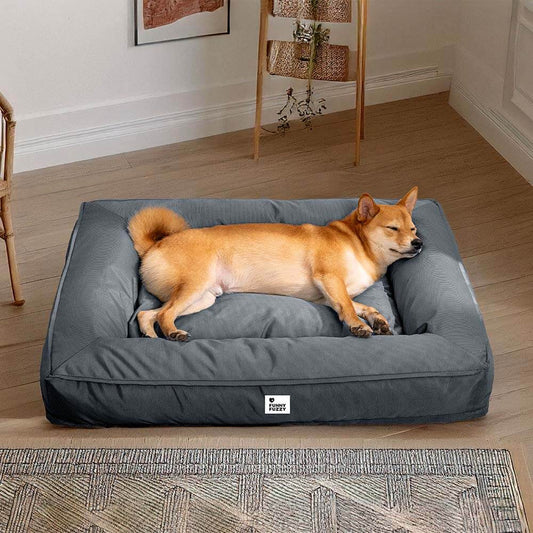 Vollständig Orthopädisches Wasserabweisendes Hundebett mit Rundum-Unterstützung für Große Hunde